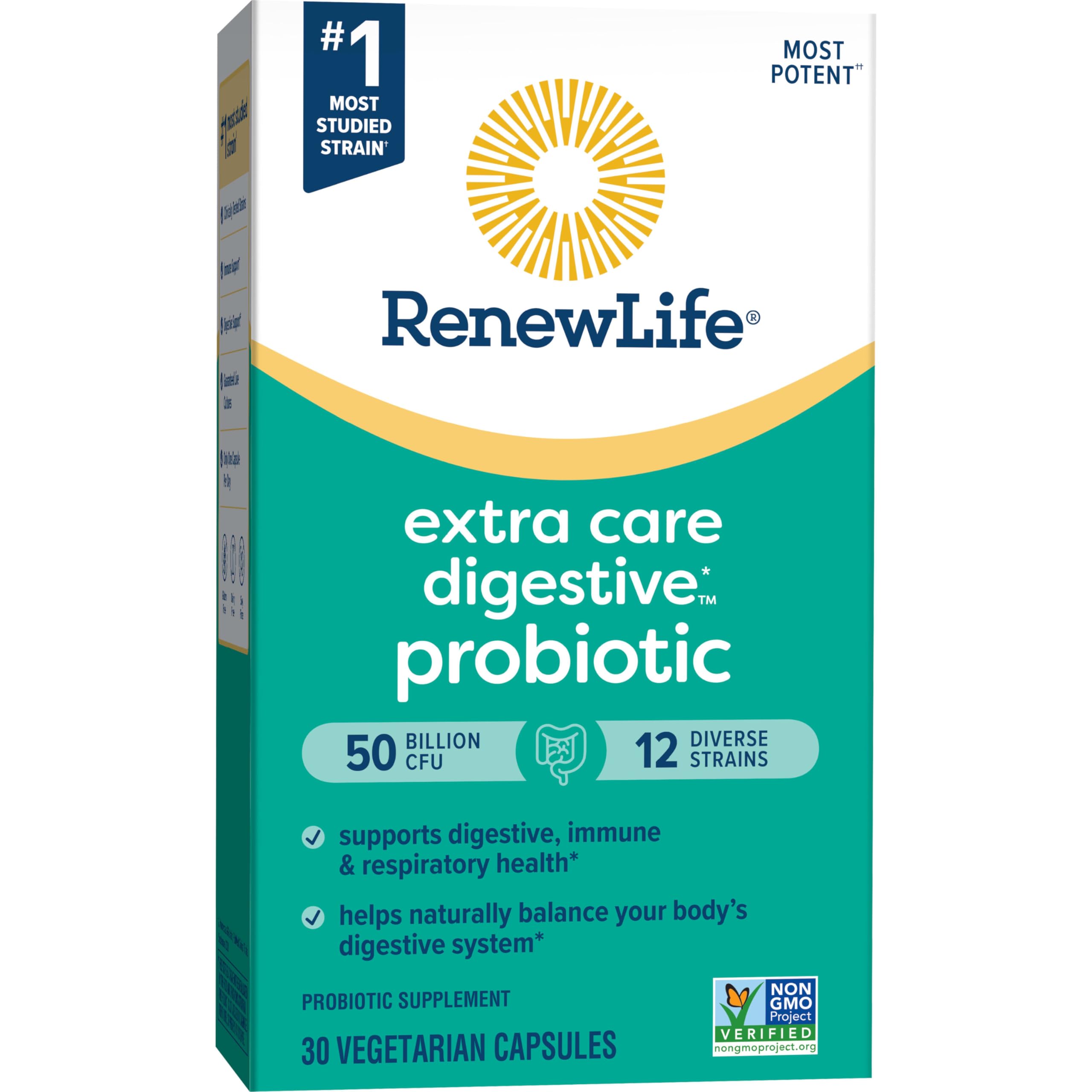 Foto 4 | Cápsulas Probióticas Renew Life Extra Care, 50 Mil Millones De Cfu, 30 Unidades - Venta Internacional.