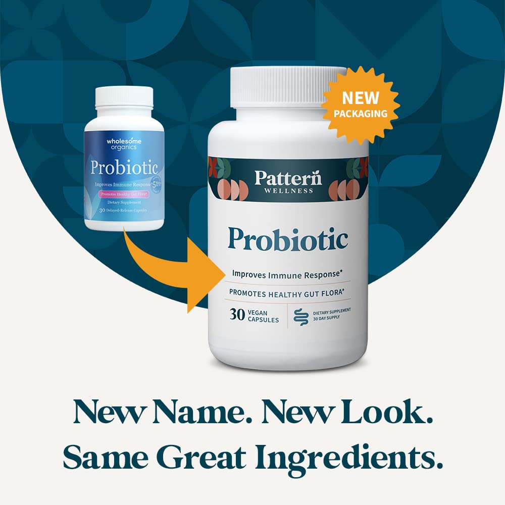 Foto 3 | Probiótico Supplement Pattern Wellness, 51 Mil Millones De Cfu, 60 Cápsulas - Venta Internacional.