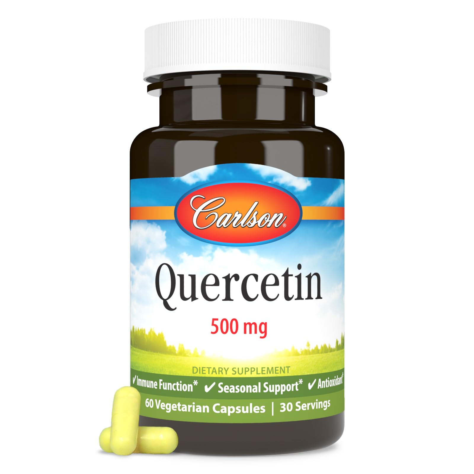 Foto 6 pulgar | Suplemento Carlson Quercetina 500 Mg Seasonal Support 60 Cápsulas - Venta Internacional.