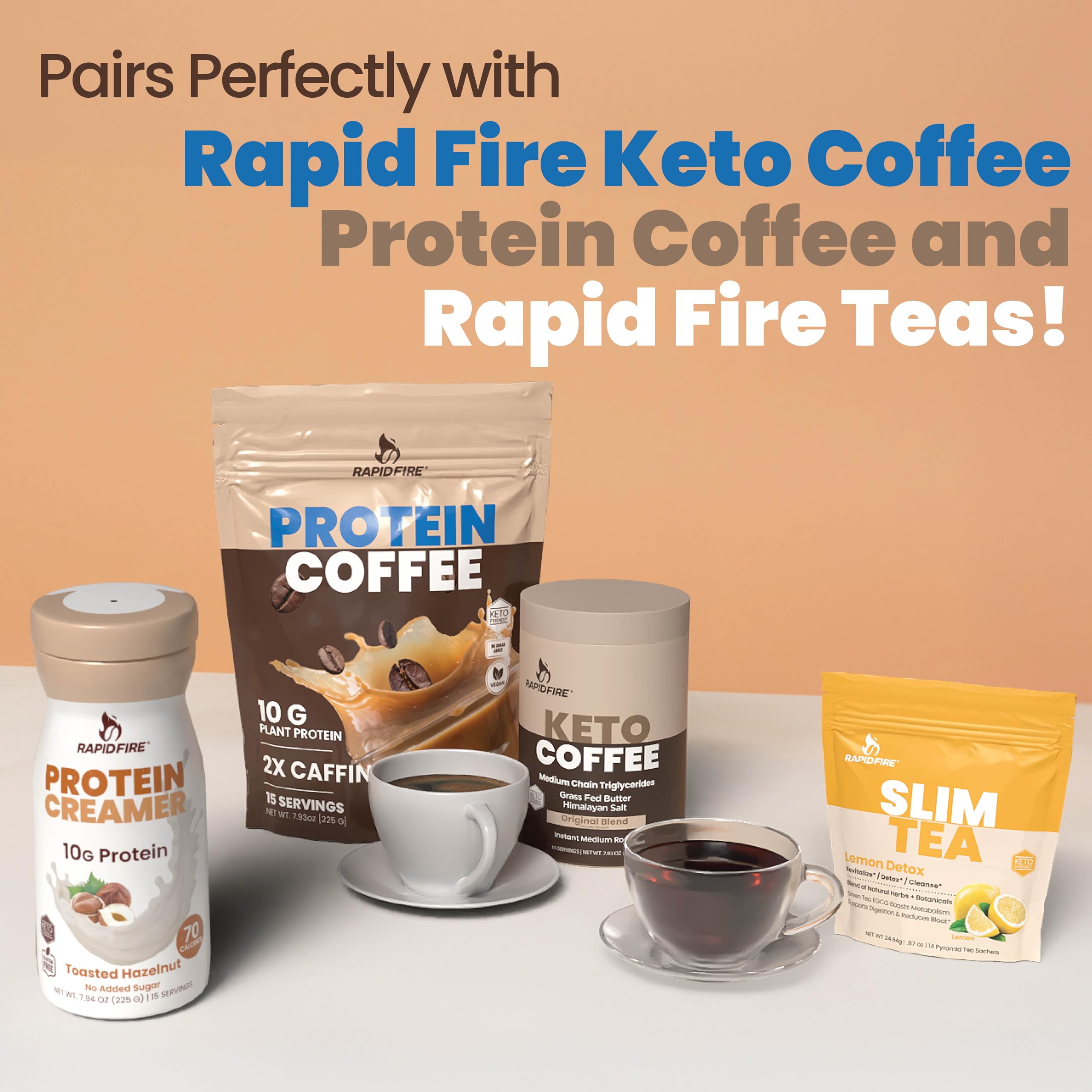 Foto 5 | Crema Proteica Rapid Fire Original Blend 10 G Con Vitaminas - Venta Internacional.