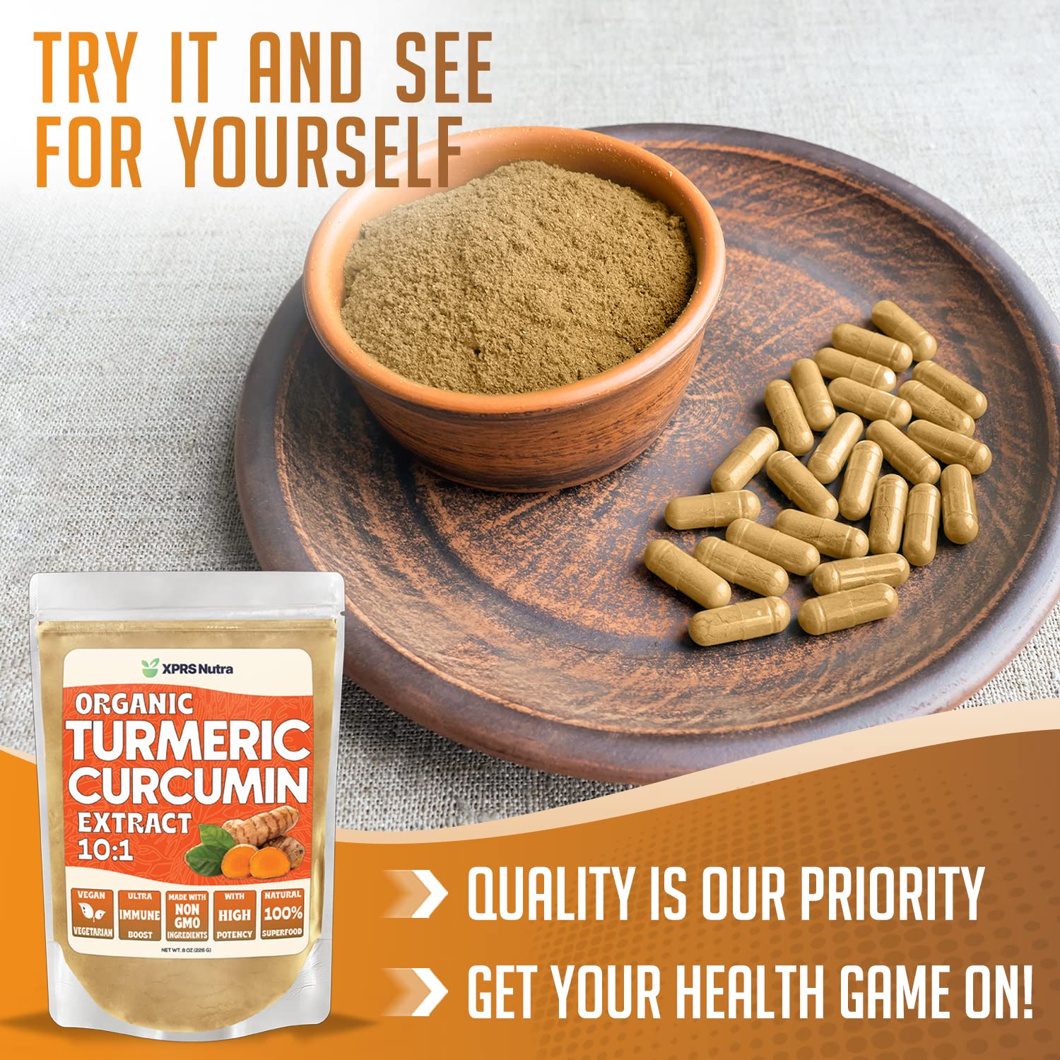 Foto 6 | Extracto De Curcumina De Cúrcuma Orgánica 10:1 225 Ml - Venta Internacional.