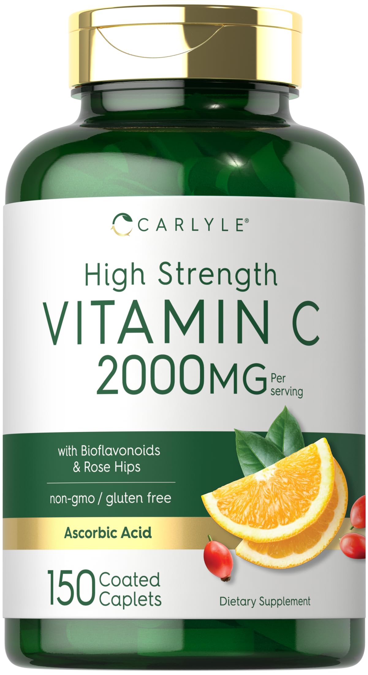 Foto 2 pulgar | Suplemento Carlyle De Vitamina C 2000 Mg Con Rosa Mosqueta 150 Cápsulas - Venta Internacional.