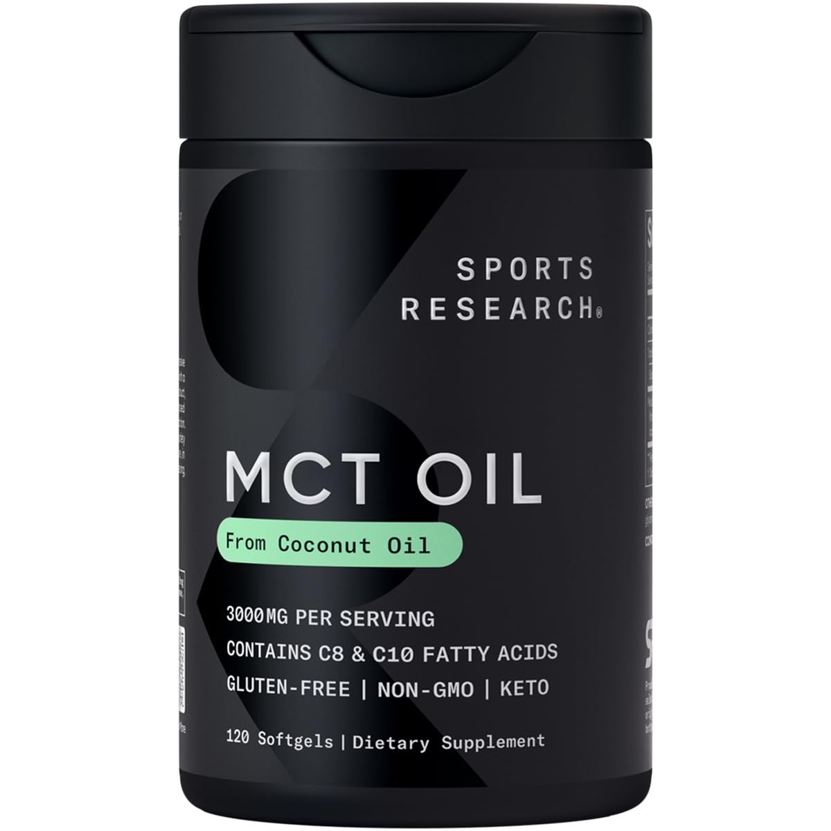 Foto 2 pulgar | Cápsulas De Aceite Mct Sports Research Keto Derivadas Del Coco - Venta Internacional.
