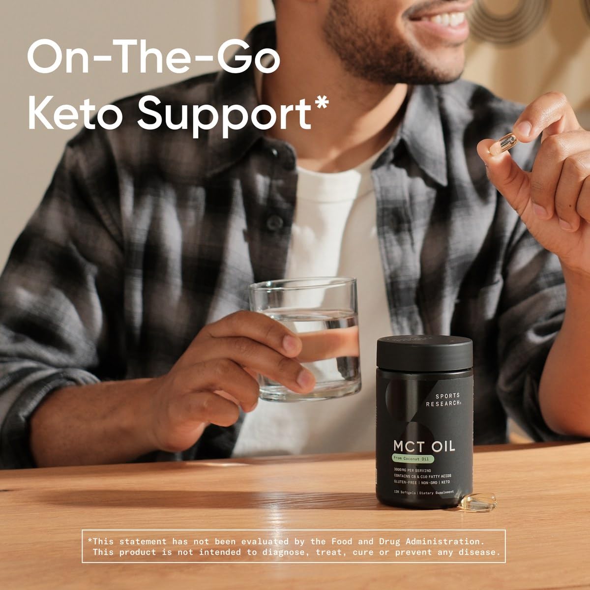Foto 5 | Cápsulas De Aceite Mct Sports Research Keto Derivadas Del Coco - Venta Internacional.