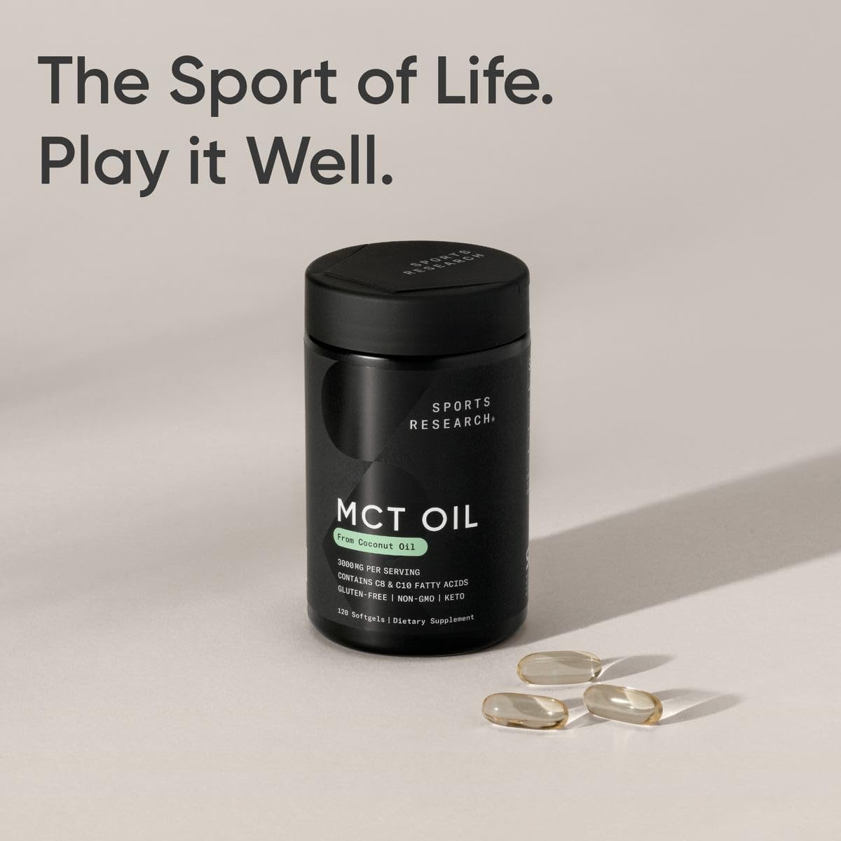 Foto 7 | Cápsulas De Aceite Mct Sports Research Keto Derivadas Del Coco - Venta Internacional.