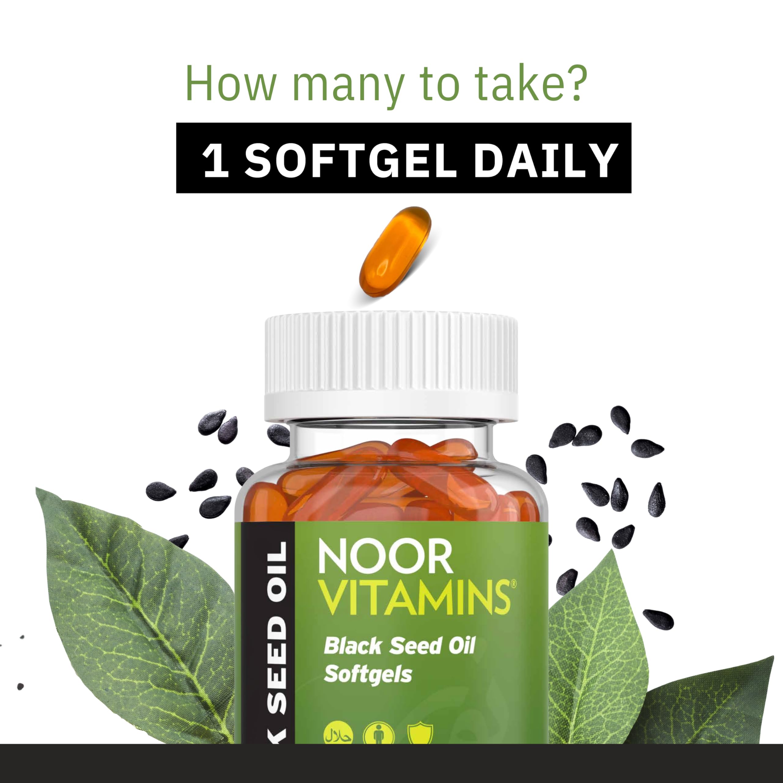 Foto 6 | Suplemento Noor Vitamins, Aceite Halal De Semillas Negras, 1000 Mg, 60 Cápsulas - Venta Internacional.