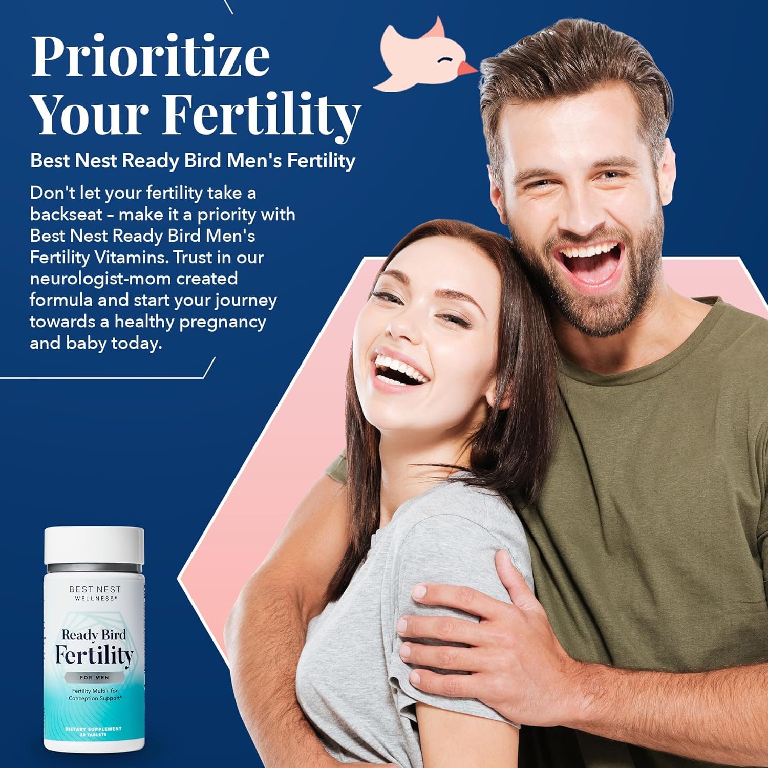 Foto 7 pulgar | Suplemento Best Nest Wellness Men's Fertility 30 Comprimidos - Venta Internacional.