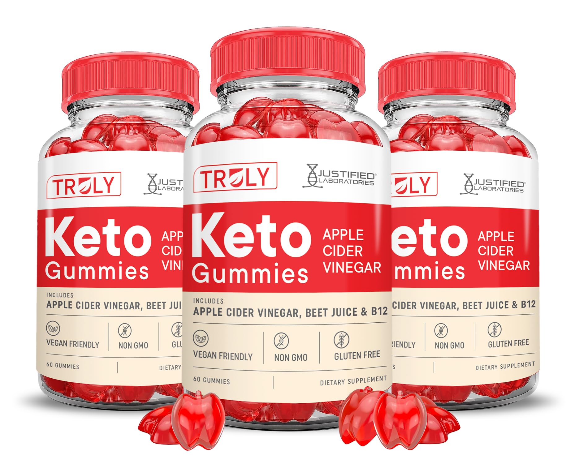 (paquete De 3) Gomitas Truly Keto Acv Advanced Formula 1000 Mg - Venta Internacional.
