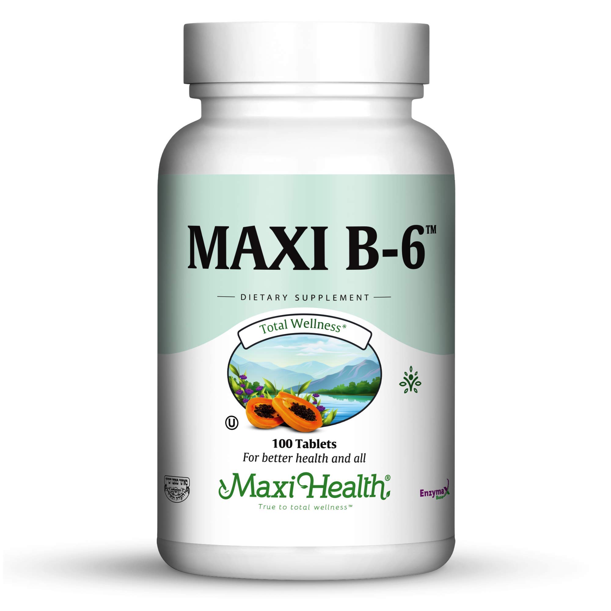 Foto 2 pulgar | Suplemento Maxi Health De Vitamina B-6, 100 Mg, 100 Comprimidos X2 - Venta Internacional.