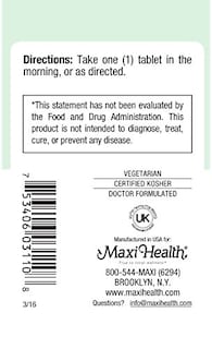Foto 4 | Suplemento Maxi Health De Vitamina B-6, 100 Mg, 100 Comprimidos X2 - Venta Internacional.