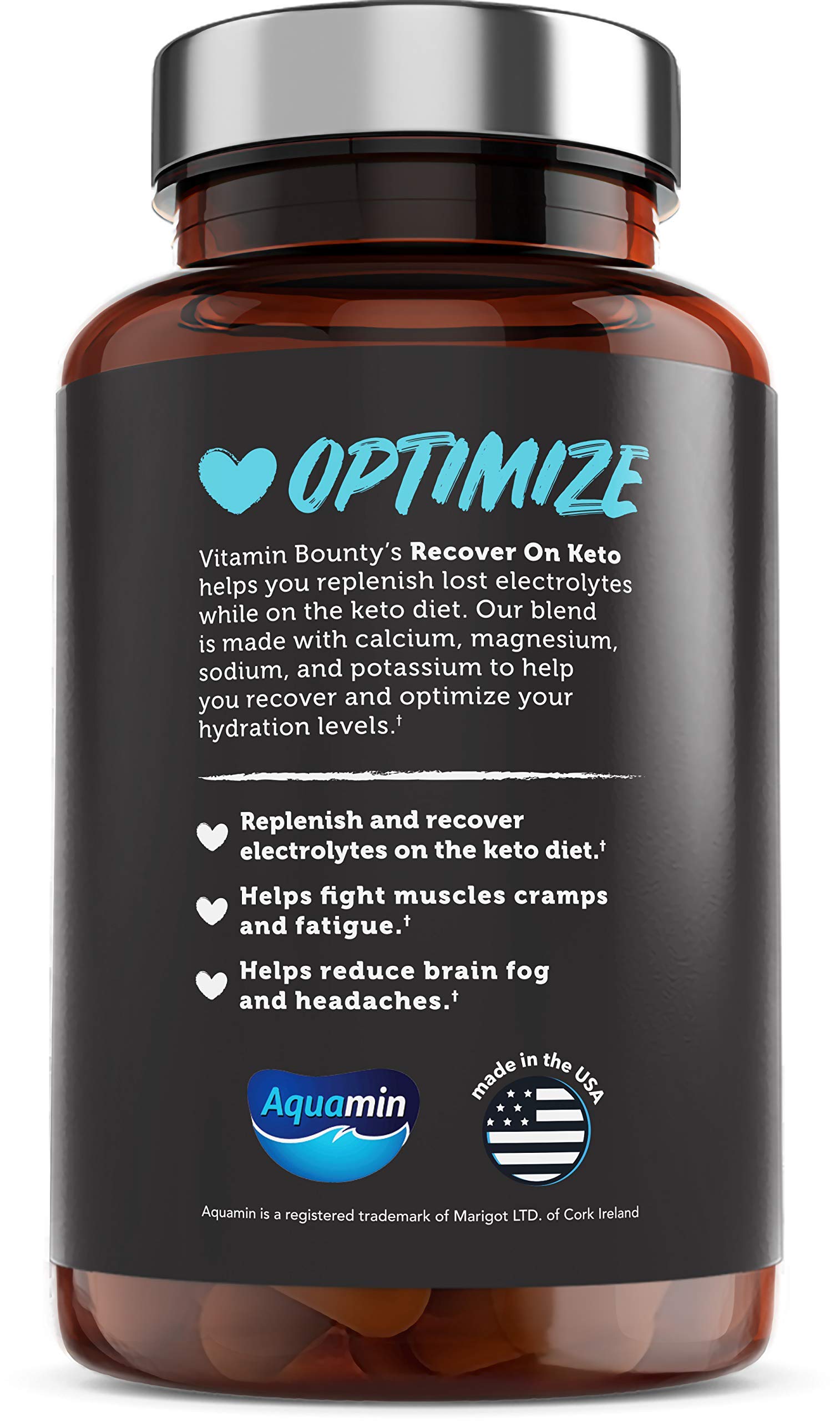 Foto 3 pulgar | Suplemento Vitamin Bounty Recover On Keto Electrolytes 60 Cápsulas - Venta Internacional.