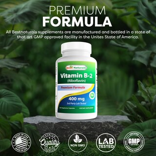 Foto 5 | Suplemento Best Naturals De Vitamina B2 (riboflavina) 400 Mg 120 Cápsulas - Venta Internacional.