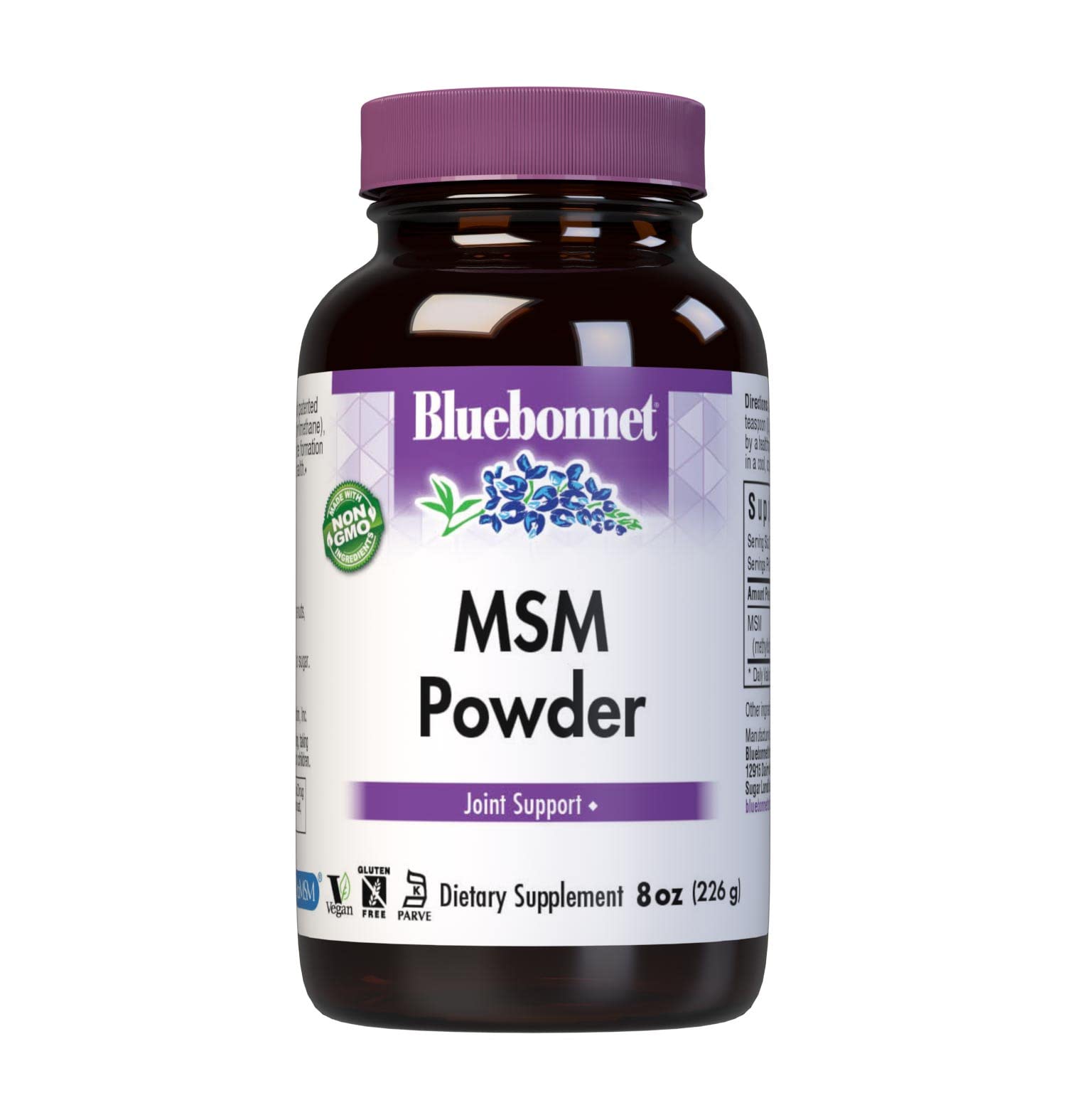 Foto 2 pulgar | Tejido Conectivo Con Azufre Para Articulaciones, 240 Ml, Bluebonnet, Msm Powder - Venta Internacional.