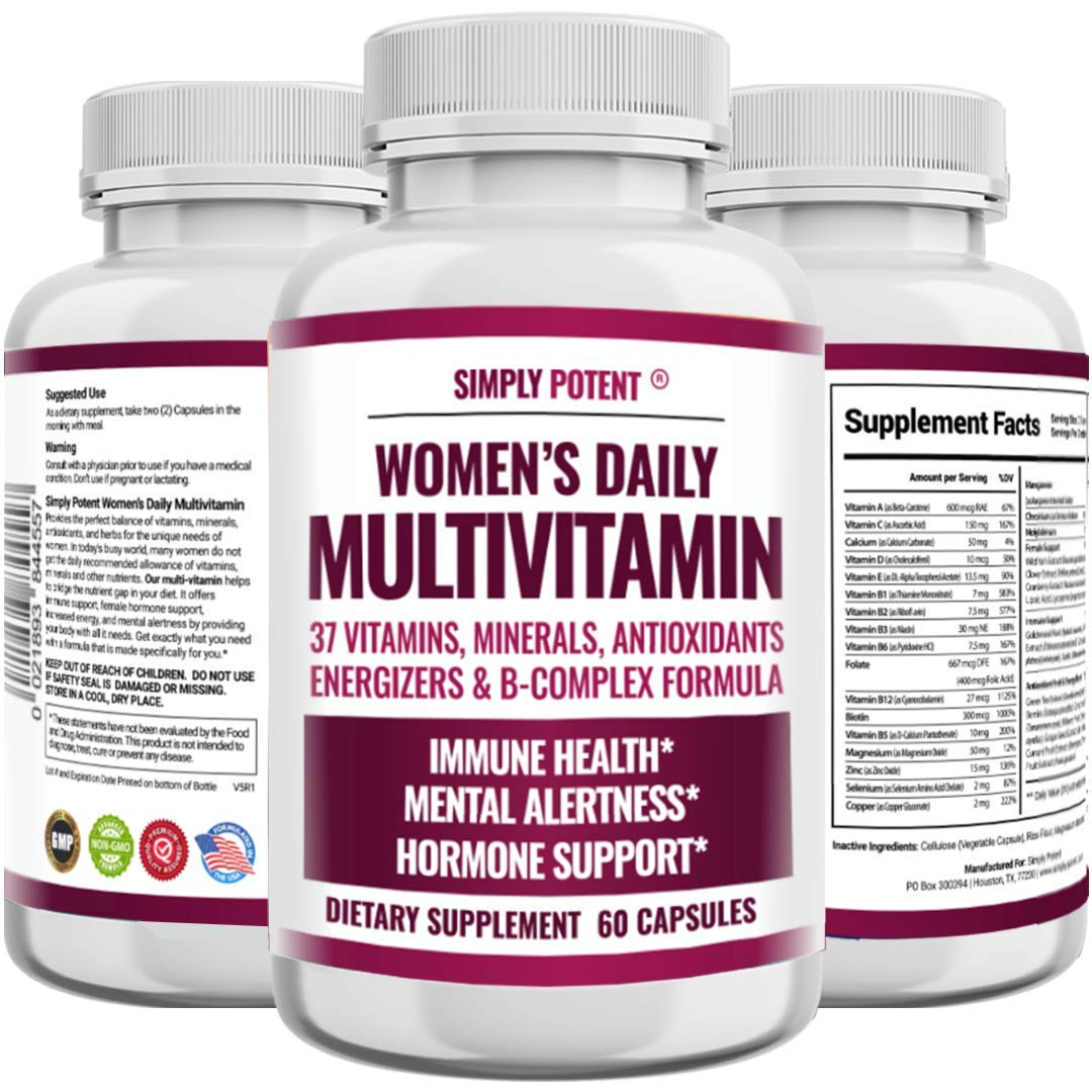 Foto 2 pulgar | Multivitamínico Simplemente Potente Para Mujeres Con 37 Vitaminas Y Minerales - Venta Internacional.