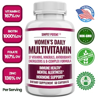 Foto 2 | Multivitamínico Simplemente Potente Para Mujeres Con 37 Vitaminas Y Minerales - Venta Internacional.