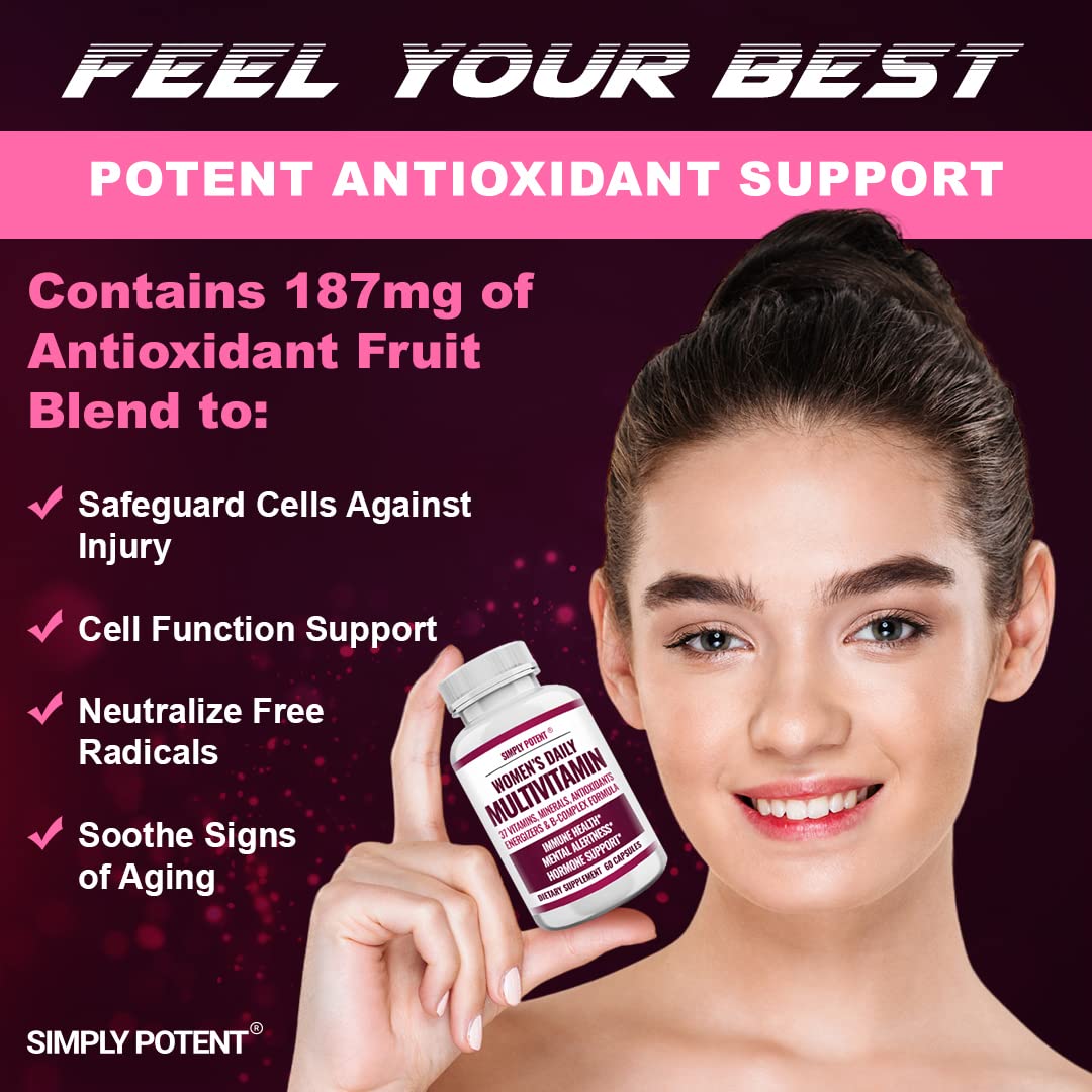 Foto 7 pulgar | Multivitamínico Simplemente Potente Para Mujeres Con 37 Vitaminas Y Minerales - Venta Internacional.