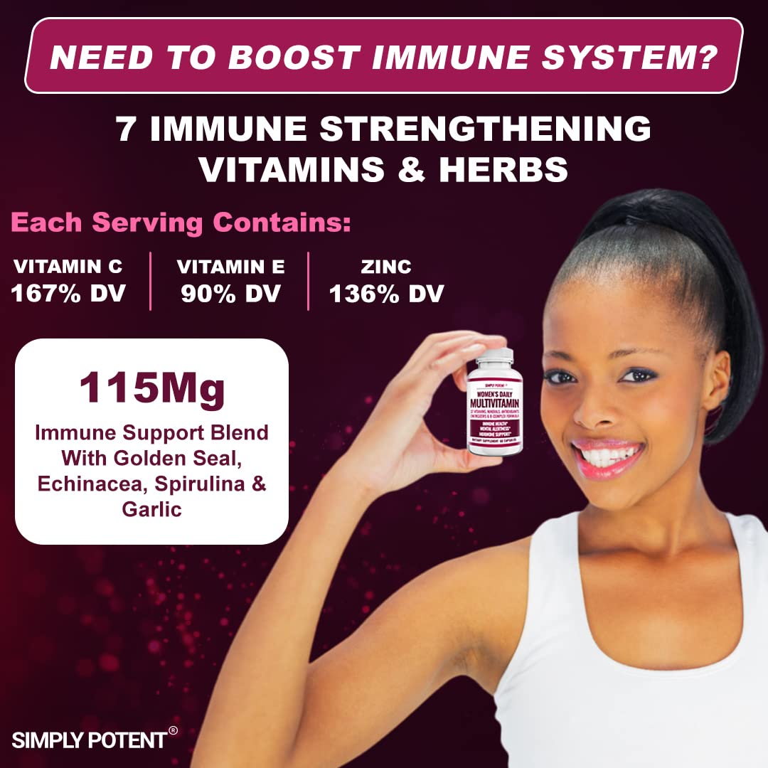 Foto 7 | Multivitamínico Simplemente Potente Para Mujeres Con 37 Vitaminas Y Minerales - Venta Internacional.