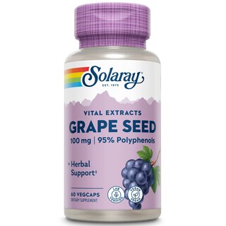 Foto 1 | Suplemento De Extracto De Semilla De Uva Solaray 100 Mg Con Bioflavonoide - Venta Internacional.