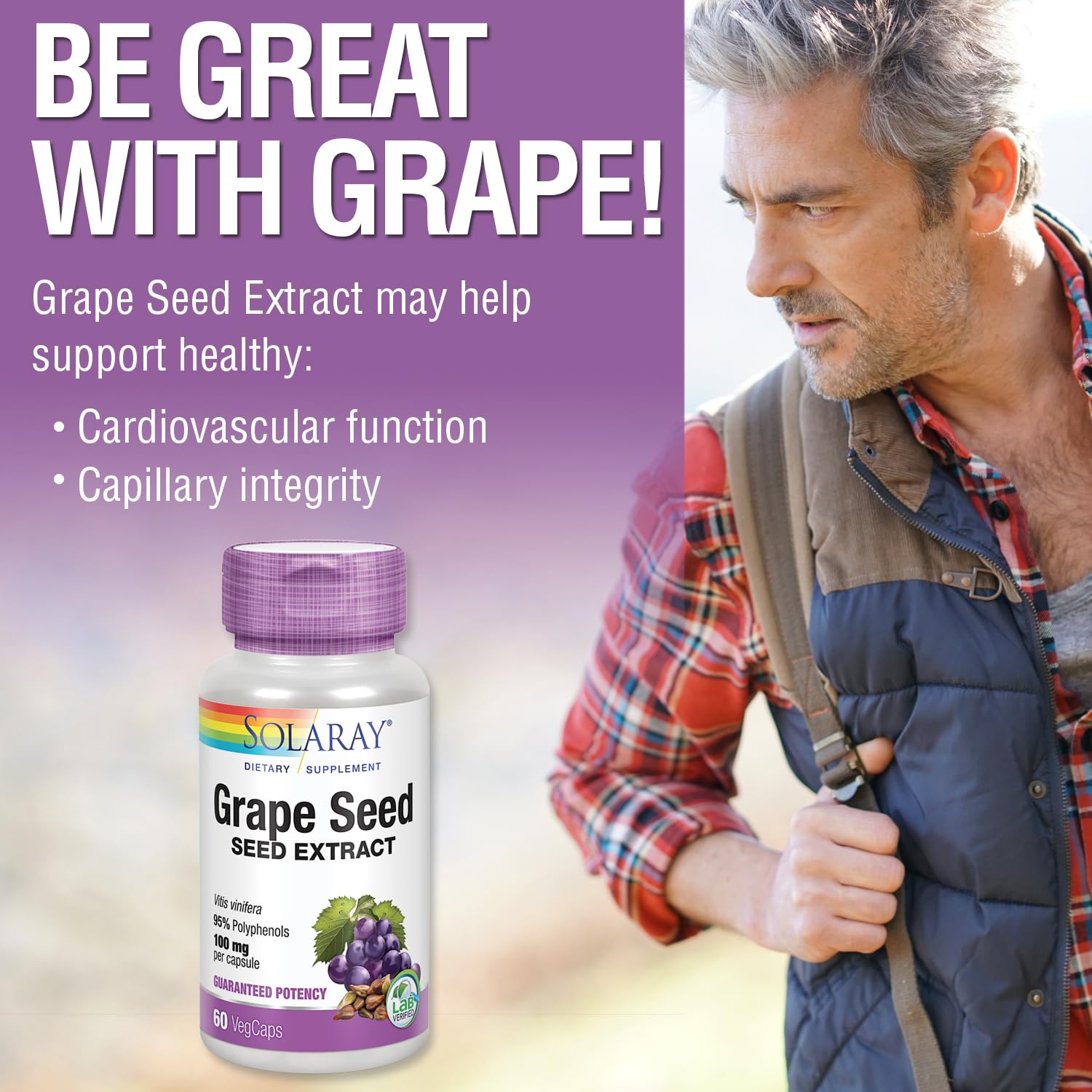 Foto 5 pulgar | Suplemento De Extracto De Semilla De Uva Solaray 100 Mg Con Bioflavonoide - Venta Internacional.