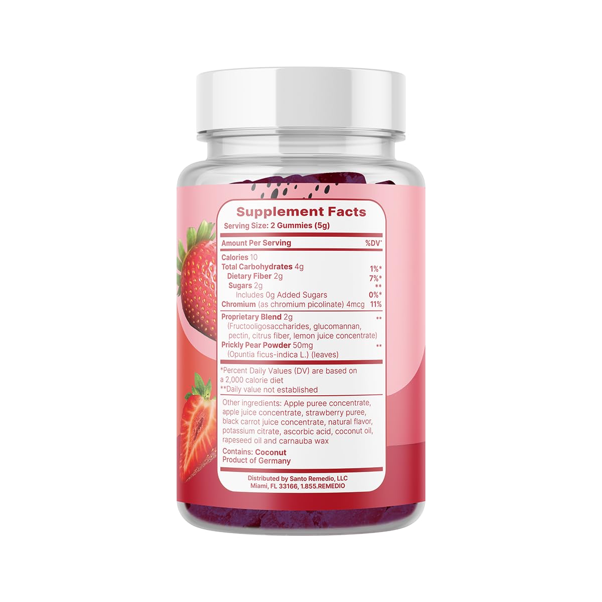 Foto 5 pulgar | Suplemento Nutricional Santo Remedio Gummy Fiber 60 Gomitas - Venta Internacional.