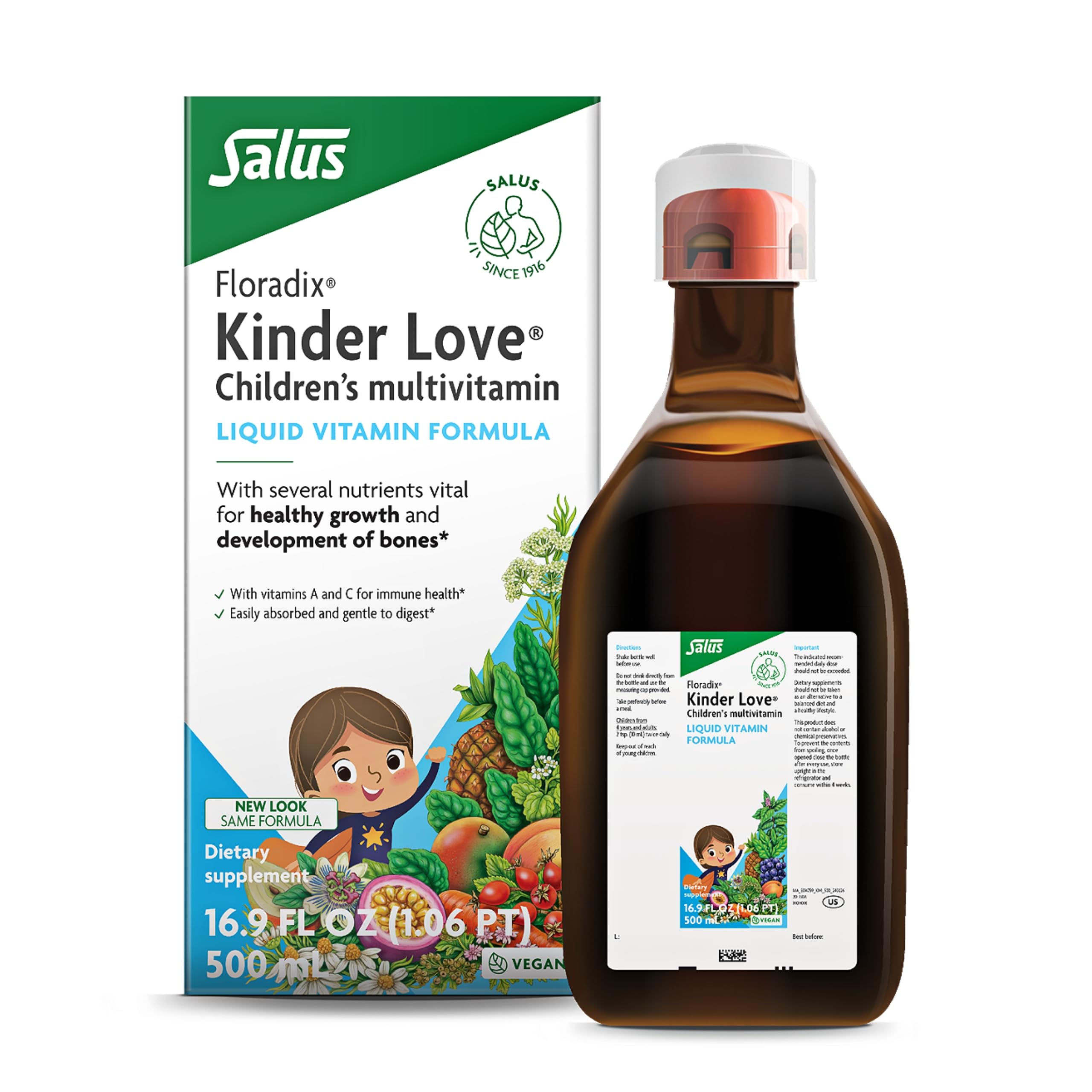 Foto 2 pulgar | Multivitamínico Para Niños Floradix Kinder Love 500 Ml - Venta Internacional.
