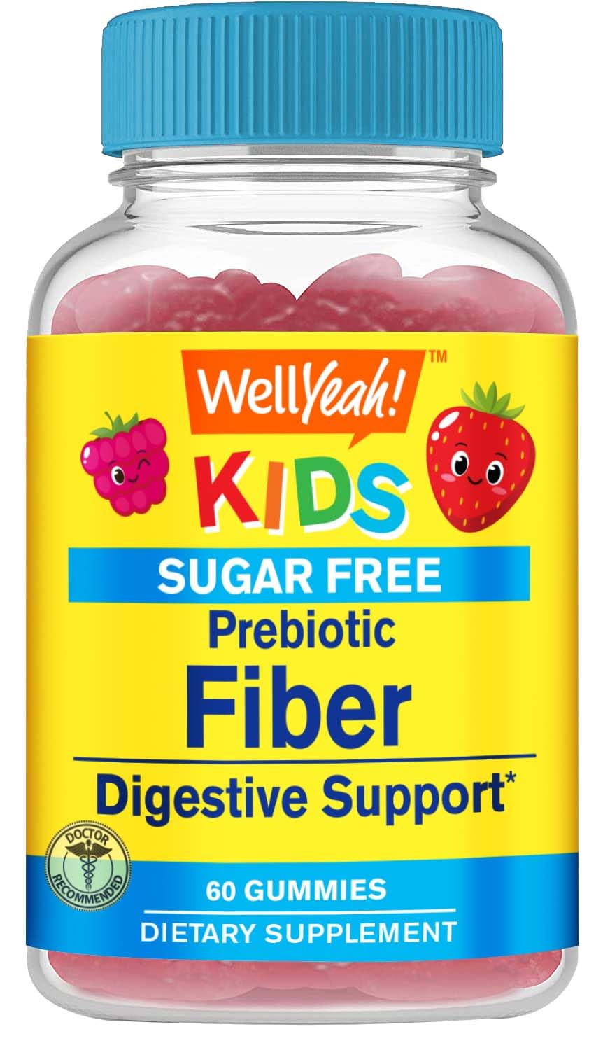 Foto 1 | Gomitas De Fibra Prebiótica Wellyeah Kids De Apoyo Digestivo, 60 Unidades - Venta Internacional.