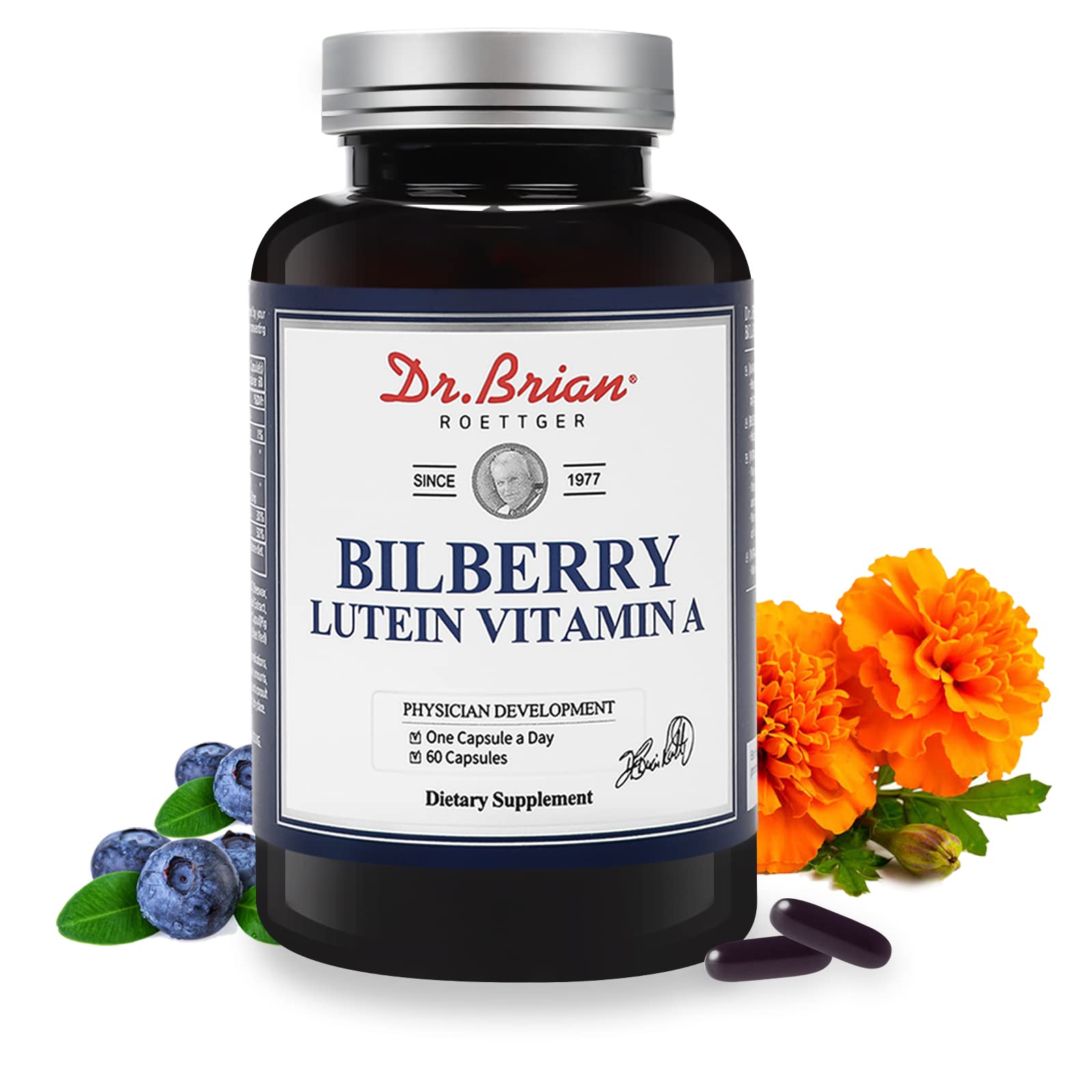 Foto 1 | Complemente Las Vitaminas Para Los Ojos Del Dr. Brian Con 20 Mg De Luteína Y 240 Mg De Arándano - Venta Internacional.