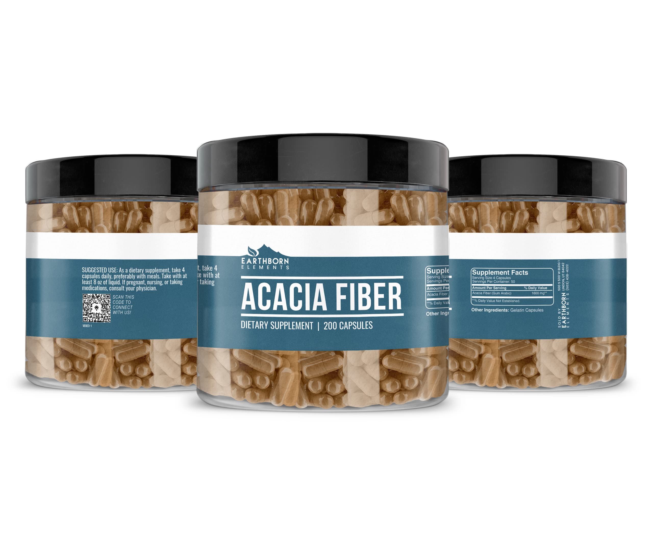 Foto 4 | Suplemento Dietético Earthborn Elements Acacia Fiber 200 Cápsulas - Venta Internacional.