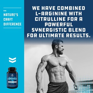 Foto 4 | Suplemento De Óxido Nítrico Para Hombres Antes Del Entrenamiento De Natures Craft - Venta Internacional.