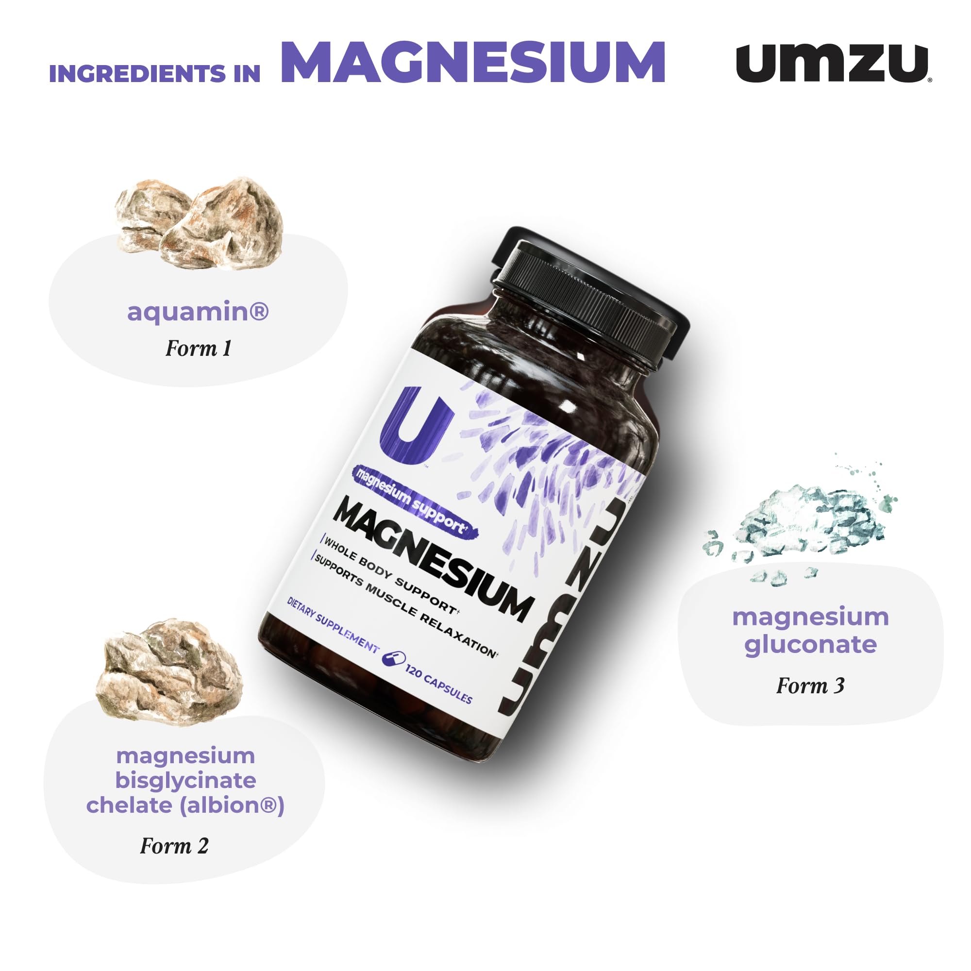Foto 7 | Suplemento Umzu Daily Magnesio, 120 Cápsulas, Suministro Para 30 Días - Venta Internacional.