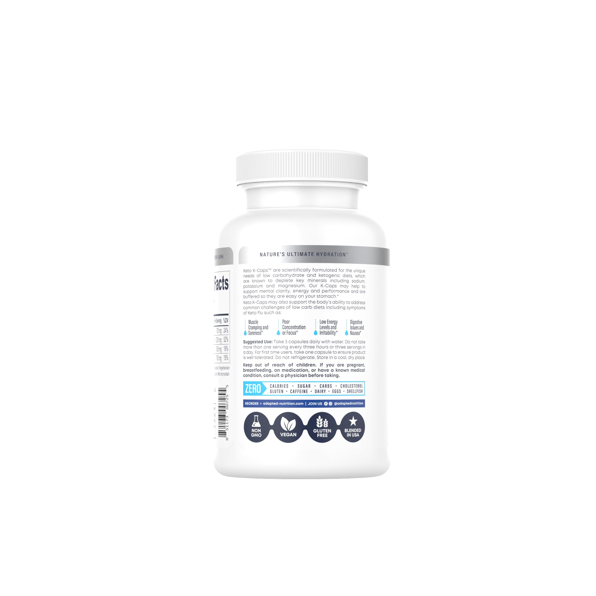 Foto 3 | Cápsulas Electrolíticas Hi-lyte Keto K-caps 700 Mg 120 Cápsulas - Venta Internacional.