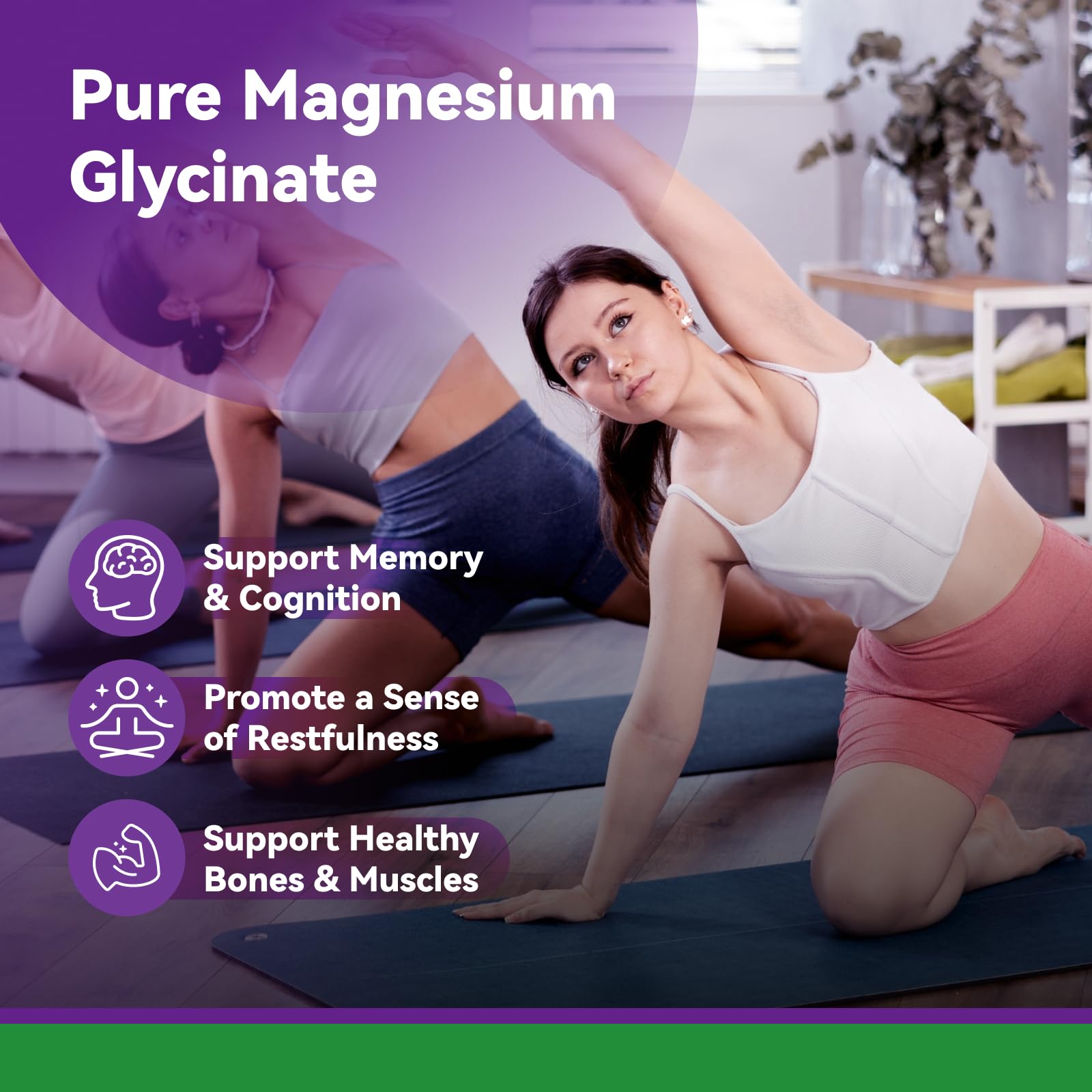 Foto 6 pulgar | Suplemento De Glicinato De Magnesio Inner Brightness 500 Mg X90 - Venta Internacional.