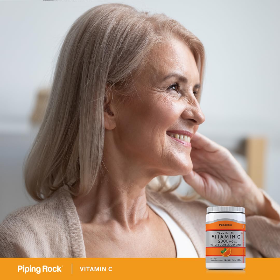 Foto 6 | Vitamina C En Polvo Piping Rock, 24 Oz (700 Ml), 2000 Mg De Ácido Ascórbico - Venta Internacional.