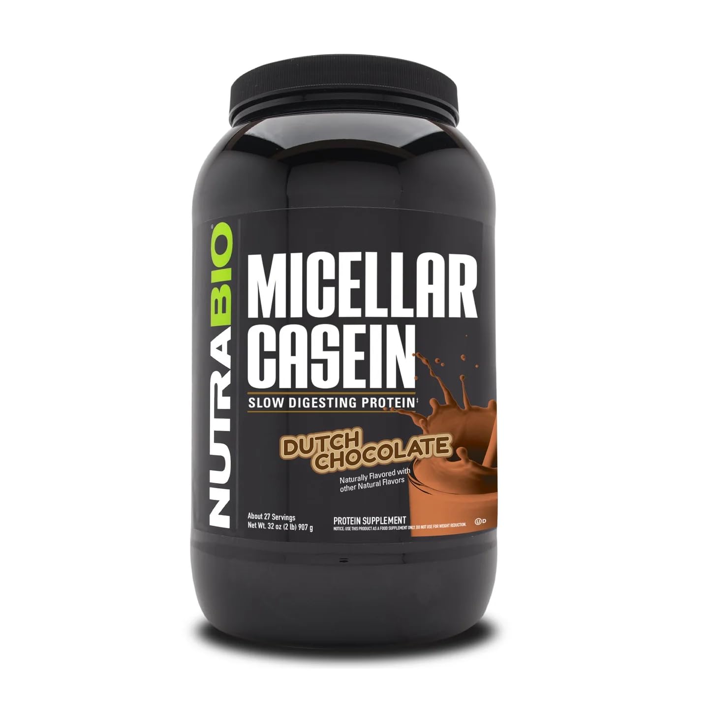 Foto 2 pulgar | Proteína En Polvo Nutrabio, Caseína Micelar, Chocolate Holandés, 907 G - Venta Internacional.