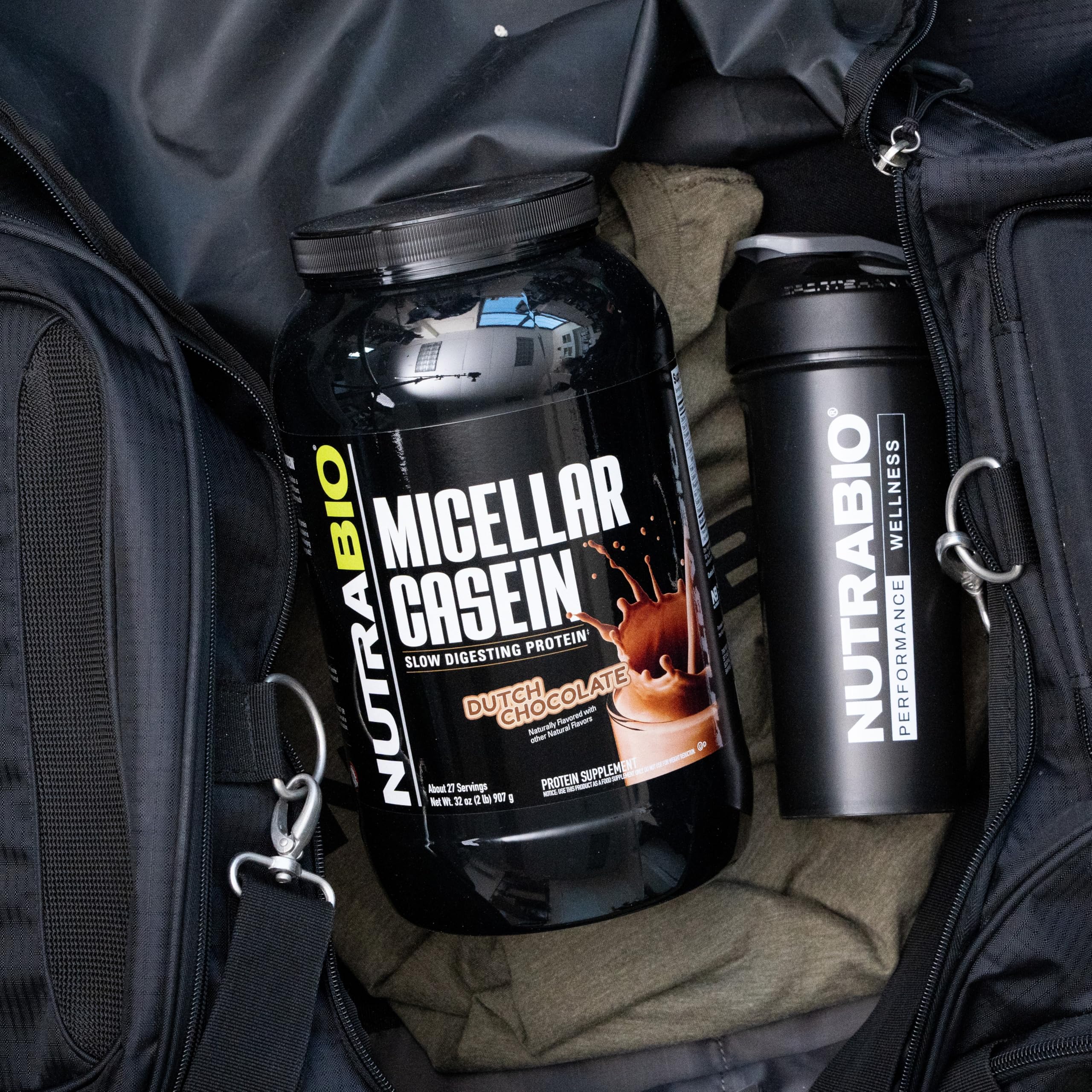 Foto 4 | Proteína En Polvo Nutrabio, Caseína Micelar, Chocolate Holandés, 907 G - Venta Internacional.