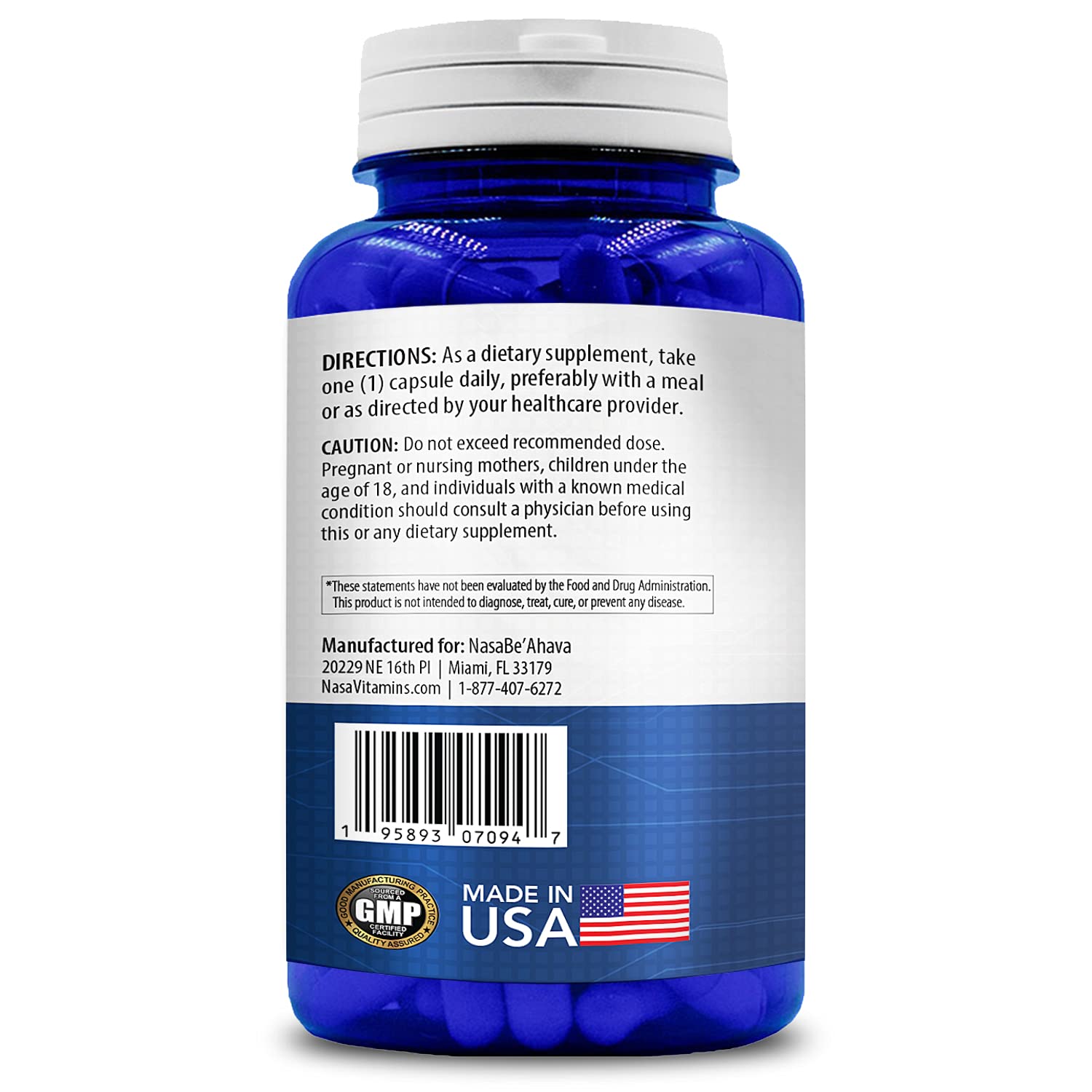 Foto 4 pulgar | Suplemento Nasabeahava Pure Quercetina 500 Mg 200 Cápsulas - Venta Internacional.