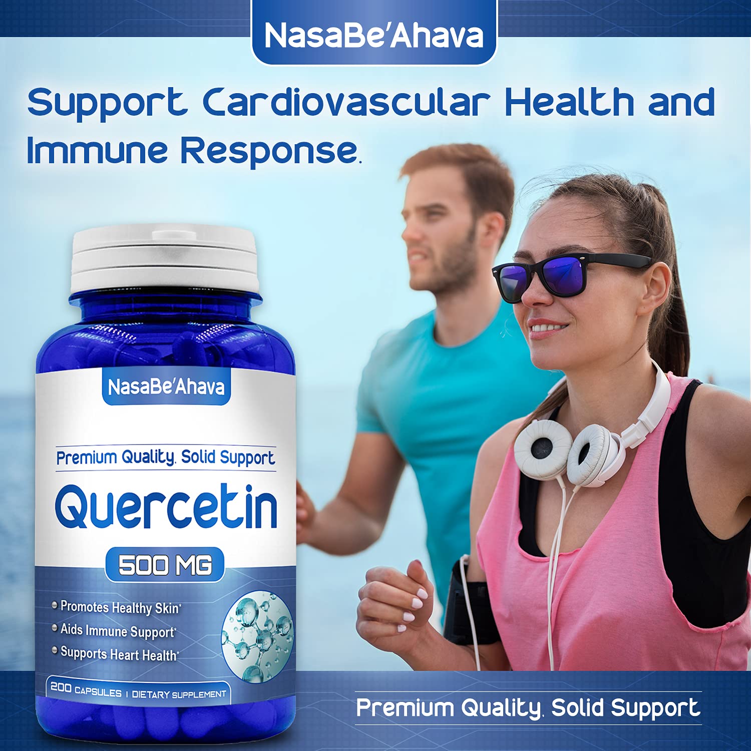 Foto 5 | Suplemento Nasabeahava Pure Quercetina 500 Mg 200 Cápsulas - Venta Internacional.