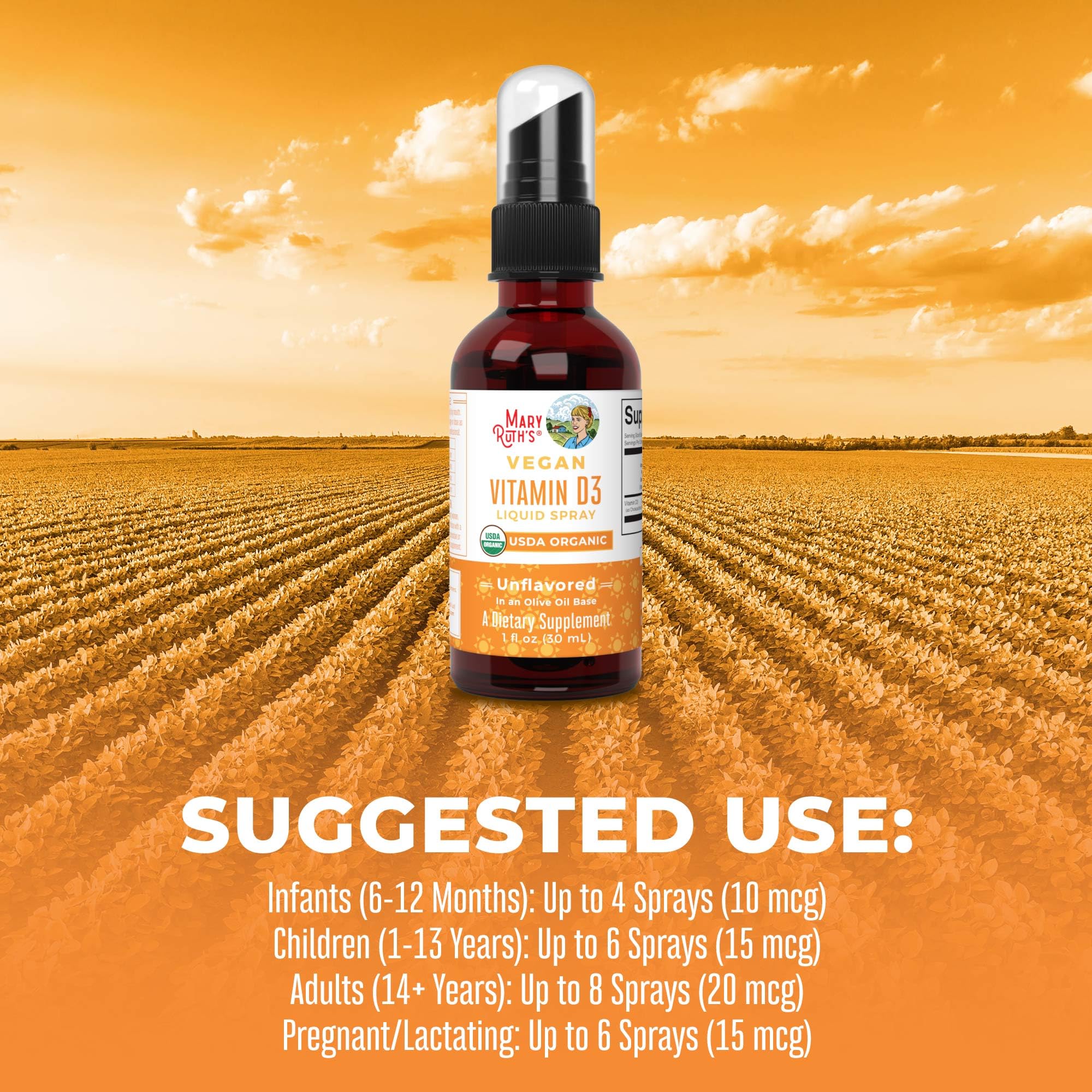 Foto 6 | Spray De Vitamina D Maryruth Organics Vitamina D3, 30 Porciones - Venta Internacional.