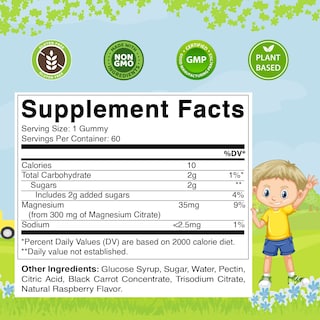 Foto 2 | Suplemento Vitamatic Kids Magnesium Calm Gummies 60 Vegan - Venta Internacional.
