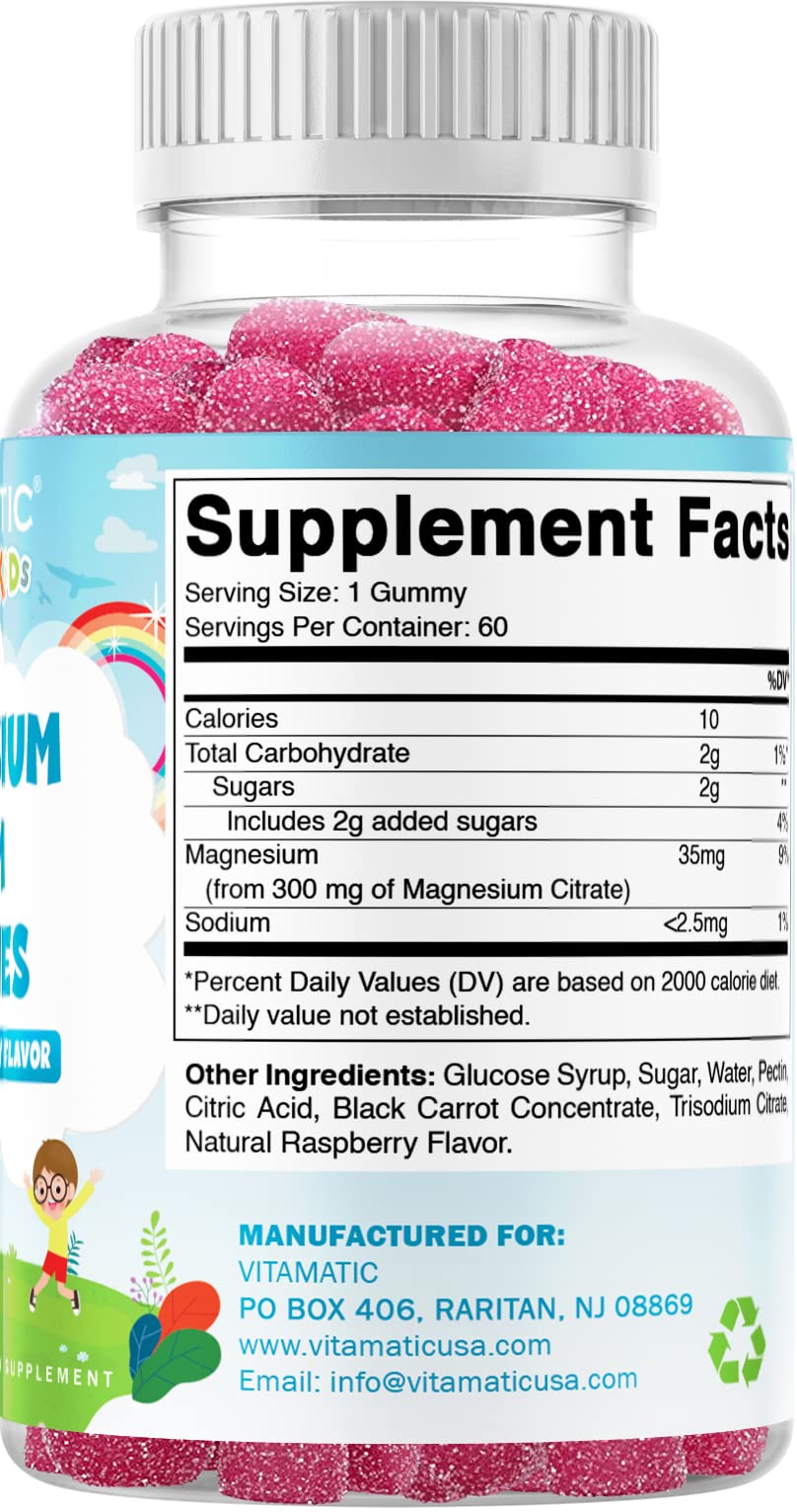 Foto 5 pulgar | Suplemento Vitamatic Kids Magnesium Calm Gummies 60 Vegan - Venta Internacional.