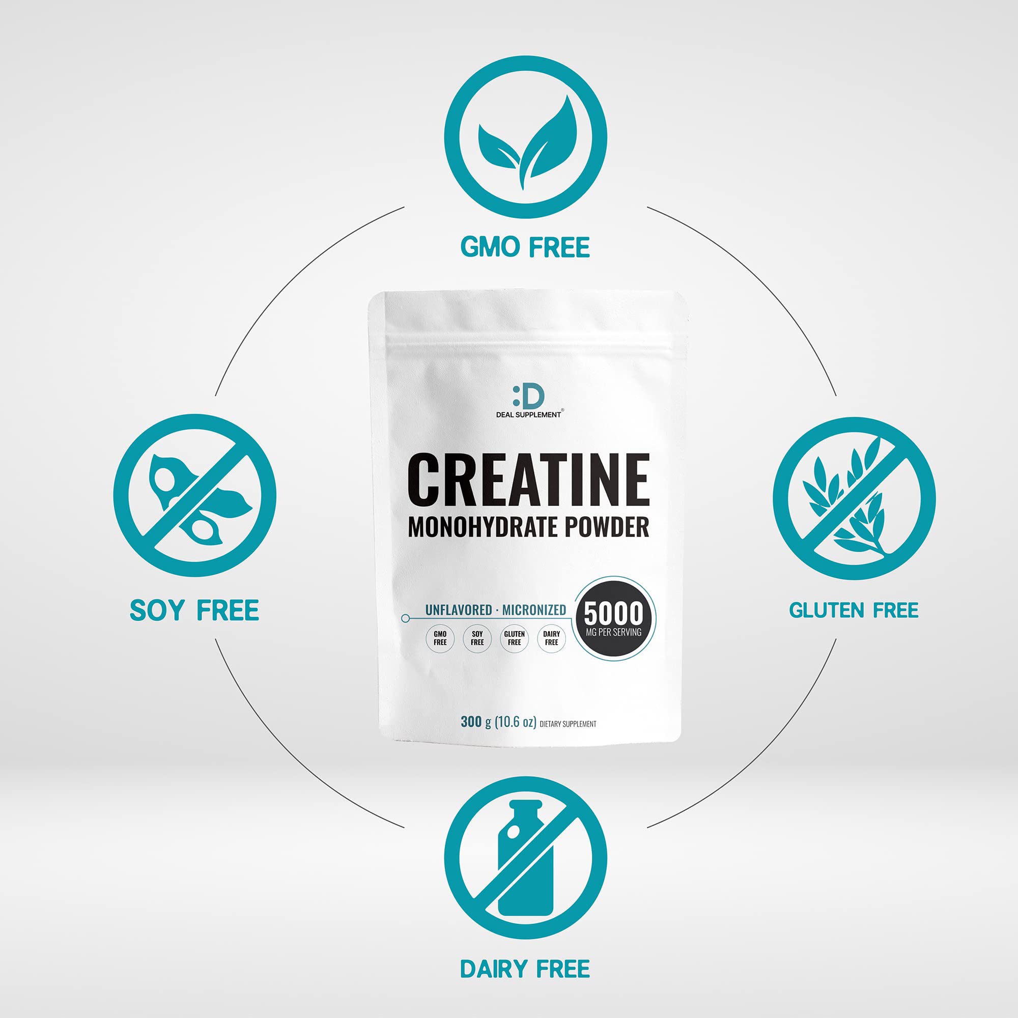 Foto 3 | Suplemento De Oferta De Monohidrato De Creatina En Polvo 600 G (600 Ml) - Venta Internacional.