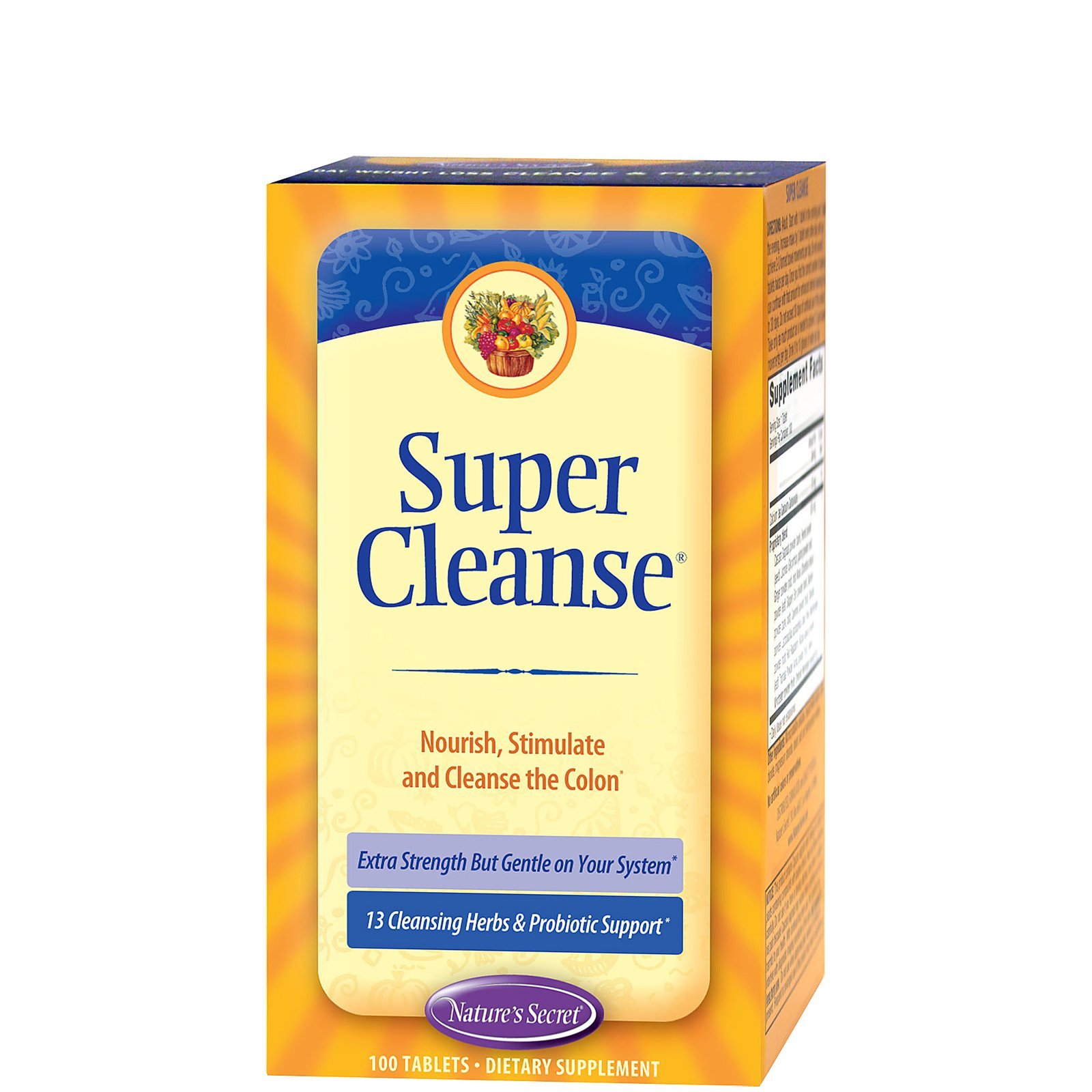 Foto 2 pulgar | Suplemento Nature's Secret Super Cleanse 100 Tabletas - Venta Internacional.