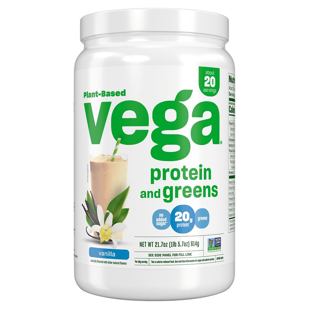Foto 1 | Proteína En Polvo Vega Protein And Greens, Vainilla, 620 Ml, 20 G - Venta Internacional.