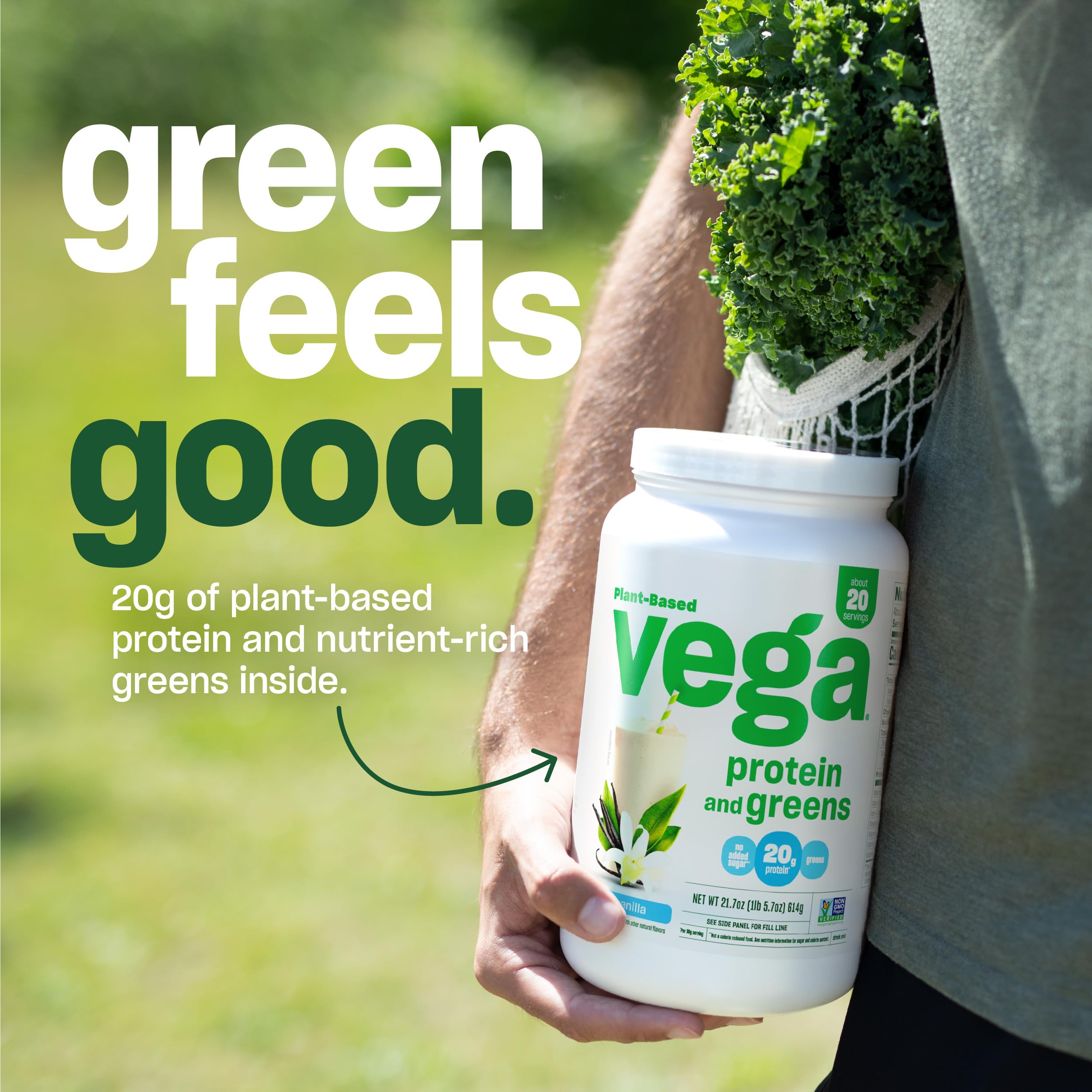 Foto 6 pulgar | Proteína En Polvo Vega Protein And Greens, Vainilla, 620 Ml, 20 G - Venta Internacional.
