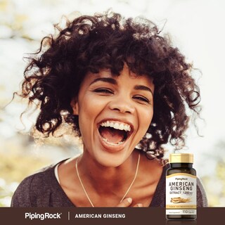 Foto 6 | Suplemento Piping Rock American Ginseng En Cápsulas De 1200 Mg - Venta Internacional.