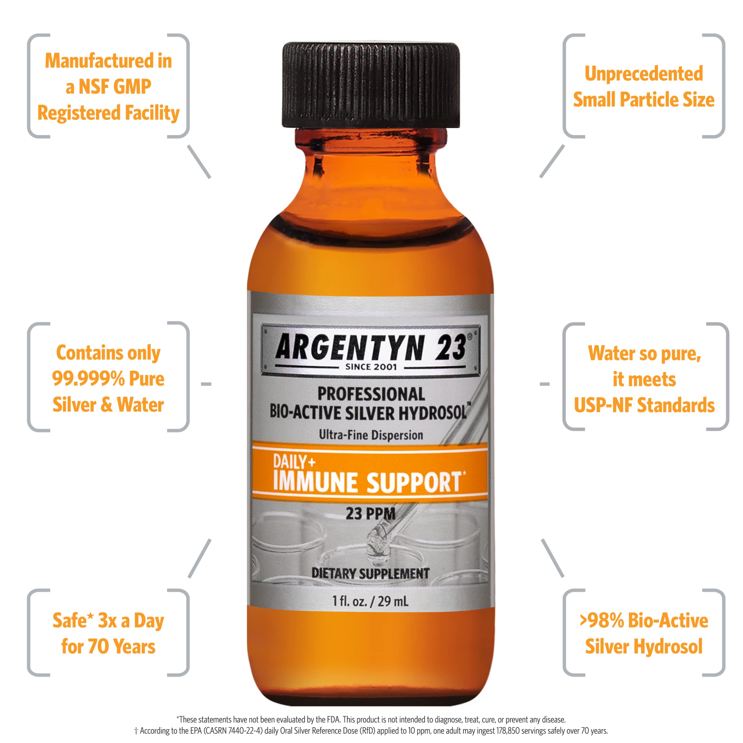 Foto 3 pulgar | Suplemento Argentyn 23 Professional Bioactive Silver 29 Ml - Venta Internacional.