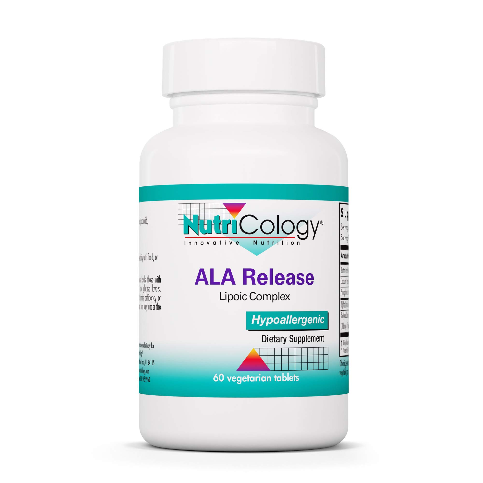 Foto 1 | Suplemento Nutricology, Ácido Alfa Lipoico, Liberación Ala, 60 Comprimidos - Venta Internacional.