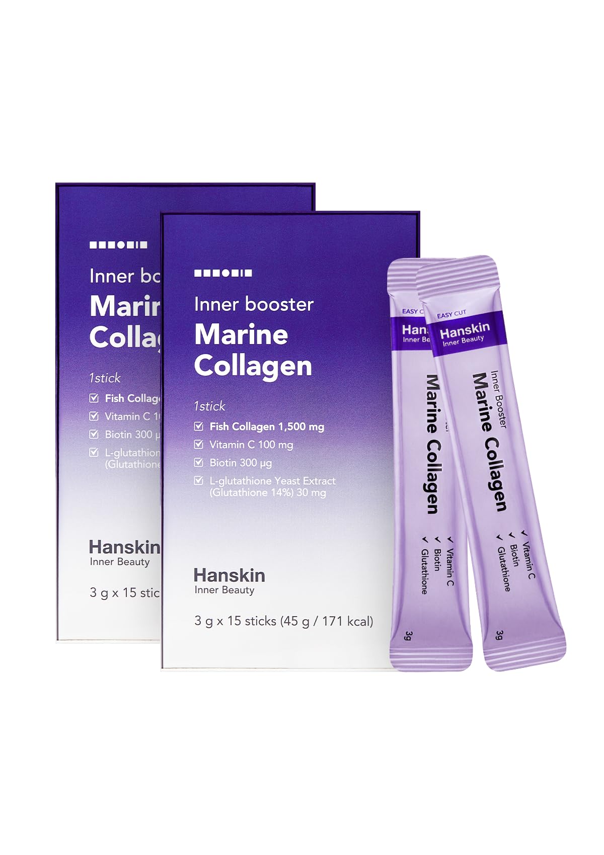 Foto 1 | Suplemento De Colágeno Marino En Polvo Hanskin, 2 G X 30 Barras - Venta Internacional.
