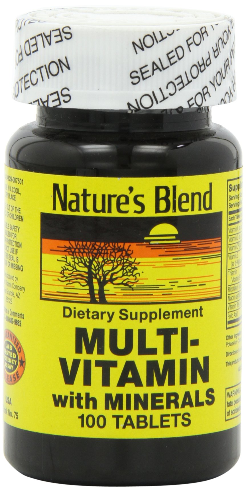 Foto 1 | Suplemento Nature's Blend Nat B Multivitamínico Y Mineral 100 G - Venta Internacional.