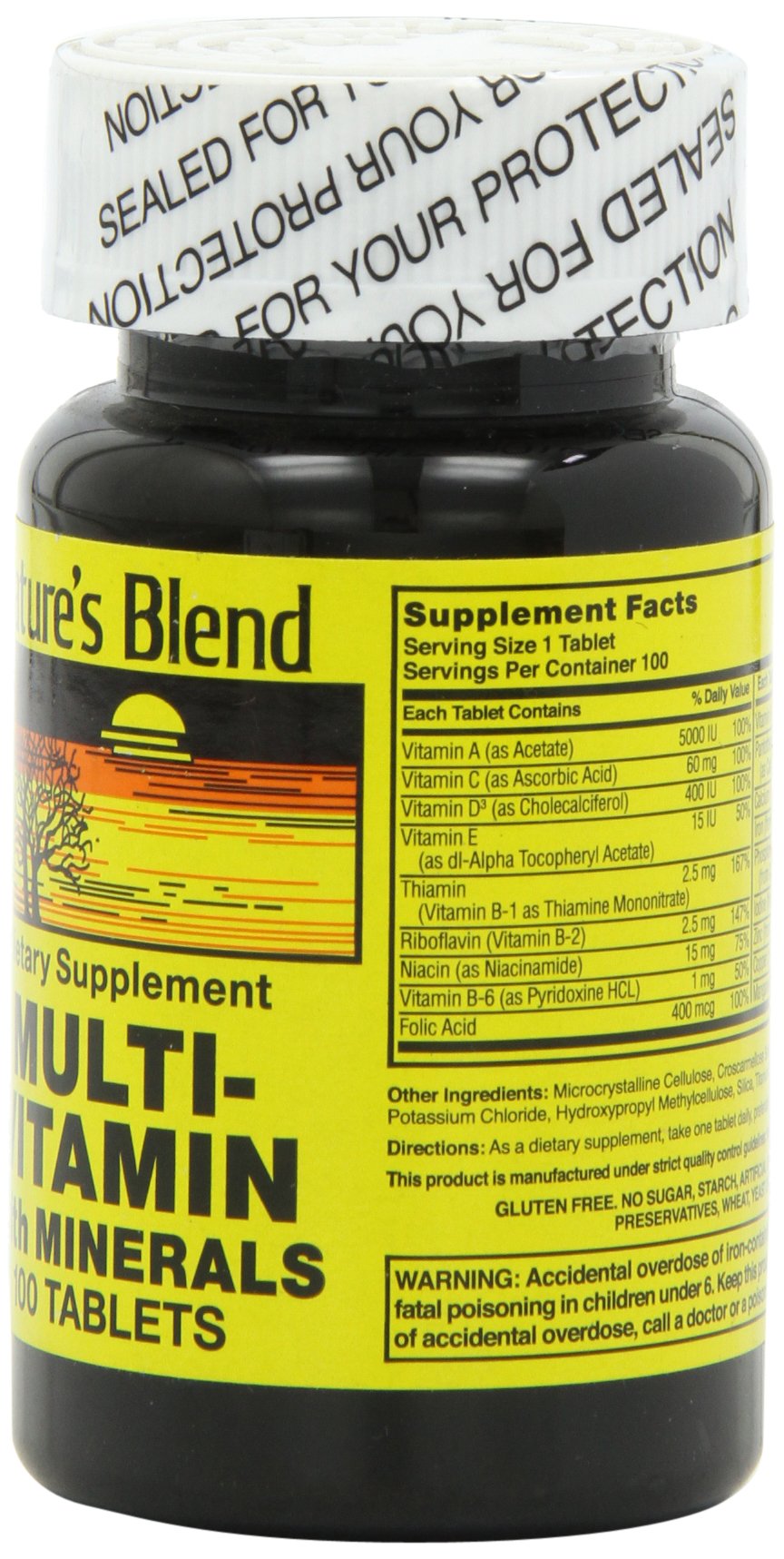 Foto 2 | Suplemento Nature's Blend Nat B Multivitamínico Y Mineral 100 G - Venta Internacional.